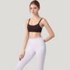 Anna-Kaci Active Women's Square Neck Sports Bra with Wide Fixed Straps and Smooth Seamless Design - 3 of 4