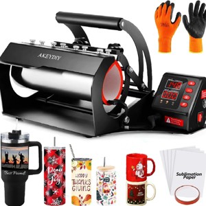 HOMDOX 18" × 16" × 13" Pro Sublimation Skinny Tumbler Mugs Heat Transfer Mashine 10-30 oz for DIY Straight Cups & Mug Cup (11oz/20oz/16oz/30oz) - 1 of 4