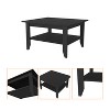 Vynxaria Timeless Classic Coffee Table - Spacious Two-Tiered Design - 4 of 4