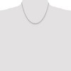 Black Bow Jewelry 2.75mm, Sterling Silver Solid Loose Rope Chain Necklace - 2 of 4