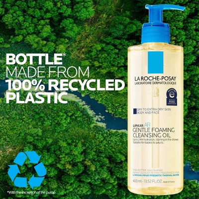 La Roche Posay Lipikar AP+ Gentle Foaming Cleansing Oil - Unscented - 13.52 fl oz: Hypoallergenic, Alcohol-Free, Sensitive Skin