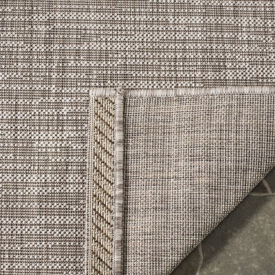 Light Brown Synthetic Rectangular Outdoor Area Rug