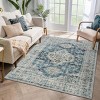 Lahome Persian Medallion Short Pile Velvet Rectangular Indoor Area Rug - 3 of 4