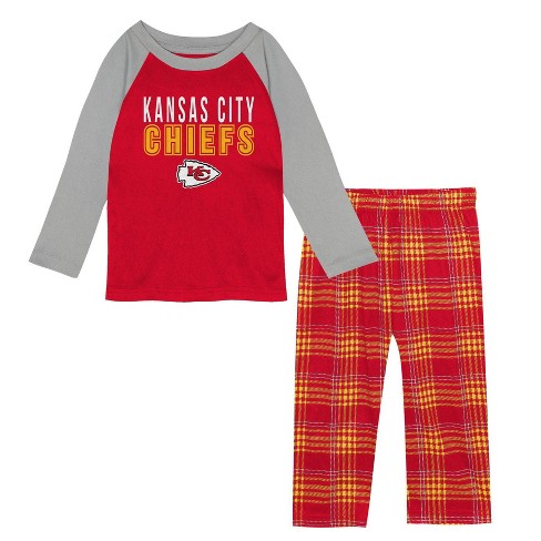 Nfl Kansas City Chiefs Youth Pajama Set - Xl : Target