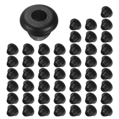 Unique Bargains Rubber Corrosion-Resistant Snap-in Locking Hole Plugs Black