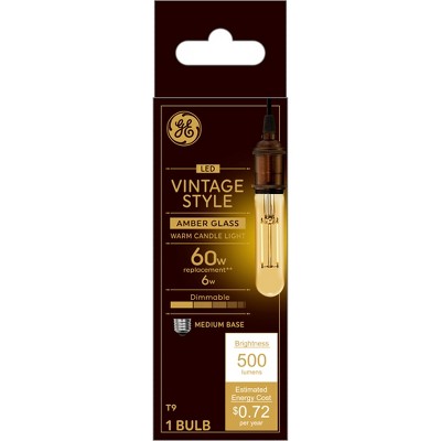 GE 60W T9 Filament Vintage Light Bulb