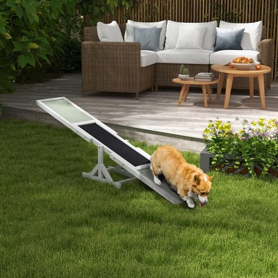 LOVMOR Wooden Dog Agility Seesaw for Training and Exercise