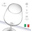 Bormioli Rocco 18oz Red Wineglasses, Crystal Clear Star Glass, Laser Cut Rim, Elegant Party Drinking Glassware, Restaurant Quality, Set of 8 - 2 of 4