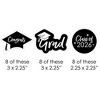 Big Dot of Happiness Black and White 2026 Graduation Party - DIY Shaped Cut-Outs - 24 Count - 2 of 4