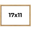 PosterPalooza | Classic Modern Gold Picture Frame - UV Acrylic, Backing Board, Hanging Hardware Included - 2 of 4