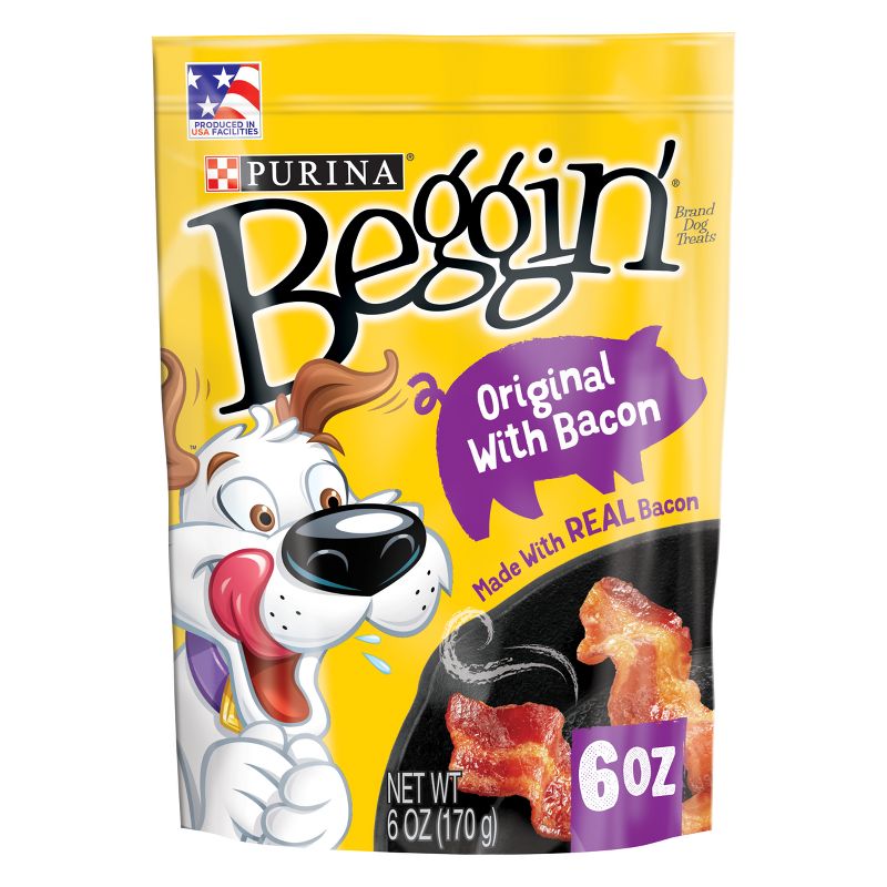 Purina Beggin' Strips Dog Training Treats with Bacon Chewy Dog Treats, 1 of 11
