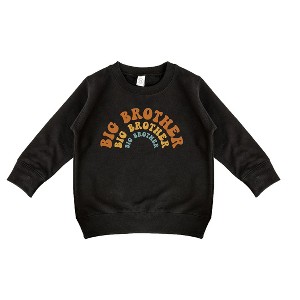 The Juniper Shop Big Brother Stacked Curved Toddler Graphic Sweatshirt - 1 of 2