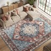 SONGMICS HOME 12*9ft Area Rug, Non-Slip Carpet, Traditional Vintage Style, Machine Washable coffee brown - 3 of 4