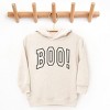 Embroidered Boo Arched - Toddler Hoodie - 3 of 4
