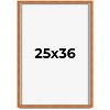 PosterPalooza | Classic Brown Picture Frame - UV Acrylic, Foam Board Backing, Hanging Hardware - 2 of 4