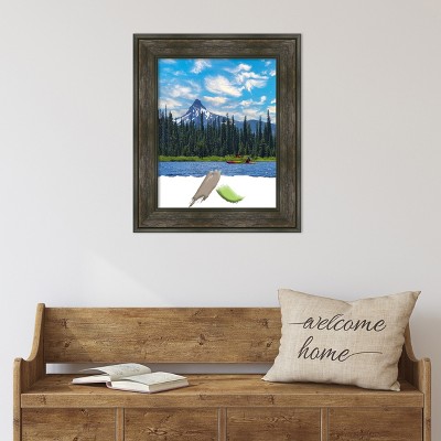 Distressed Black and Bronze 16x20 Plastic Wall Frame