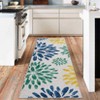 COZONY Floral Carpet Mat Rug, Machine Washable Non-Slip Low Pile Area Rug for Living Room Bedroom Kitchen - 2 of 4