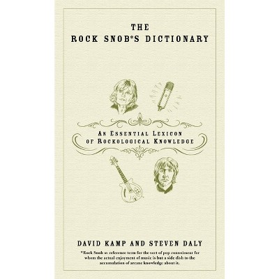 The Rock Snob's Dictionary - by  David Kamp & Steven Daly (Paperback)