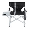 CAVINAS Oversized Lightweight Aluminum Folding Camping Chair with Side Table and Storage Pockets, Oxford Cloth Outdoor Seating, Lawn Chairs Folding - 3 of 4