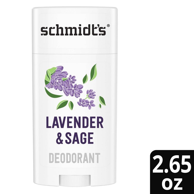 Schmidt&#39;s Lavender + Sage Aluminum-Free Natural Deodorant Stick - 2.65oz, 1 of 16