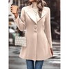 Women's Fringe Trim Long Sleeve Button Down Shirt V Neck Casual Blouse Tops - 4 of 4