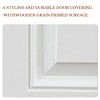 SpassWay 36"W*80"H 9-Lite 2-Panel Exterior Frosted Glass Prehung Front Entry Door Primed Interior Fiberglass Entrance Door - 3 of 4