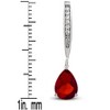 Guili Sterling Silver Cubic Zirconia Pear-Shape Dangling Earrings, A Sparkling and Elegant Collection to Complete and Elevate Your Jewelry Look - 2 of 4