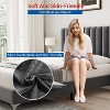 Luxury Velvet Bed Frame with Adjustable Headboard - Sturdy Wood Slat Support, No Box Spring Needed, Quiet & Easy Assembly (Grey) - 4 of 4