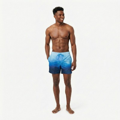 Rokka&Rolla Men's 7'' Tie Dye Swim Shorts with Compression Liner-Blue Wash, size Medium — фото 7