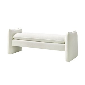 Donna Modern Chenille Fabric Upholstered Bench|ARTFUL LIVING DESIGN - 1 of 4