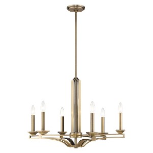 Livex Lighting Trumbull 6 - Light Chandelier in  Antique Brass - 1 of 4