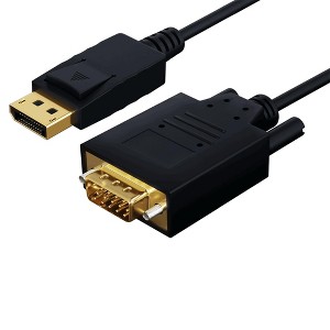 Premium DisplayPort Male to VGA Male Adapter Cable - 3ft - 1 of 4