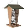 JCs Wildlife Green/Tan Whole Peanut Feeder with Peaked Roof - 2 of 4