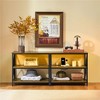 Yaheetech 55 Inch Industrial 3-Layer Shelved TV Stand with Power Outlet for TVs upto 65 Inch - 2 of 4