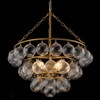 Rennnsan Talvyn 22" W 4 - Light Tiered Bubble Textured Glass Modern Glam Dimmable Chandelier in Gold - 2 of 4