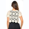 Just Love Women's Bolero Shrug - Floral Crochet Women Cardigan - 2 of 2