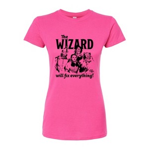 Women's - Wizard of Oz - The Wizard Will Fix Everything Fitted Graphic T-Shirt - 1 of 4