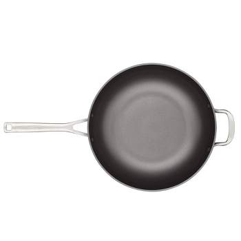KitchenAid 12.25" Nonstick Hard Anodized Induction Stir Fry Pan / Wok with Helper Handle Matte Black
