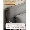 TiramisuBest Convertible Sleeper Sofa Bed with Adjustable Backrest&Pillow,Fabric Recliner for Small Spaces/Dorm/Apartment/Office(Gray) - 3 of 4