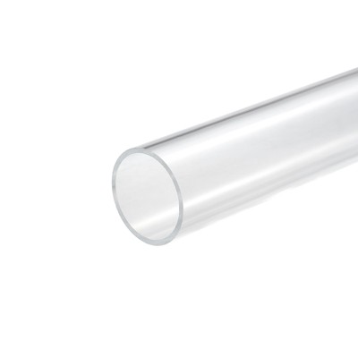 Unique Bargains Lamp and Lantern Water Cooling System Acrylic Rigid Round Pipe Clear 10"