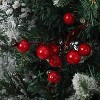 4.5-FT Tall Christmas Tree with 150 LED Lights, Two-Color switchable Lights, with Snowflake Berries, Perfect Christmas Decoration for Home & Office - 4 of 4