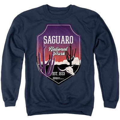 Men's Saguaro National Park Illustrated Landscape Crewneck Sweatshirt