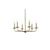 Elegant Lighting Cohen 30 inch pendant in brass - 3 of 4