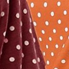 orange/burgundy