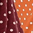 orange/burgundy