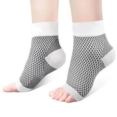 Evertone Pain Relief Compression Foot Sleeve Open Compression Sock- 2 Pairs  : Target
