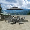 Mondawe 2 Pieces Powder Coated Cast Aluminum Outdoor Dining Armchair with Cushion - 2 of 4