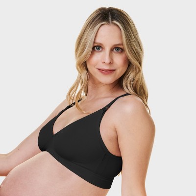 Bravado Designs Vneck Maternity & Nursing Bra, Black, Medium Target