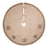 Kurt Adler 54-Inch Jute with Macrame Snowflake Tree Skirt - 4 of 4