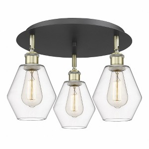 Cindyrella - 3 Light Flush Mount In Industrial Style-10 Inches Tall and 17.75 Inches Wide - 1 of 1